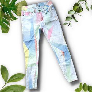 Pastel Graphic Jeans, sz XS